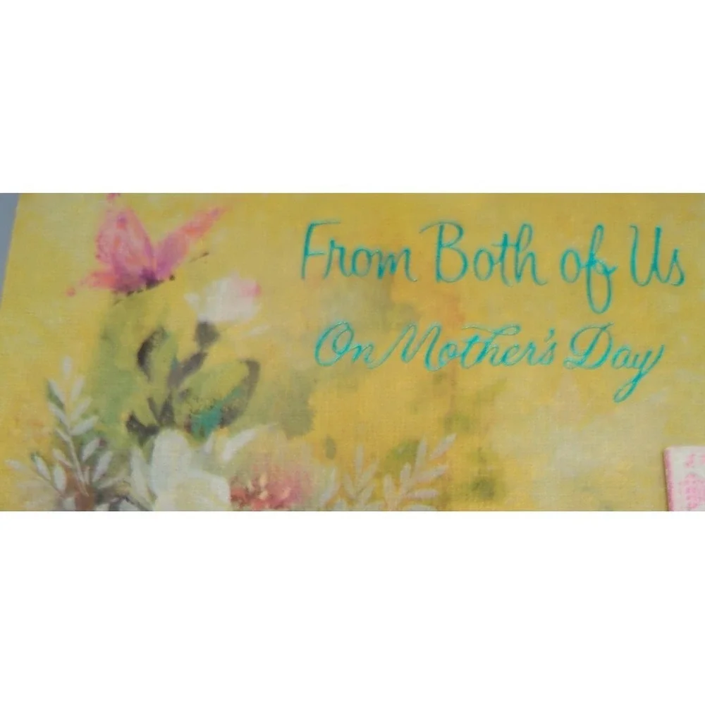 4 Old Used Vtg Greeting Card Fronts for Crafting Mother Grandmother Thanksgiving